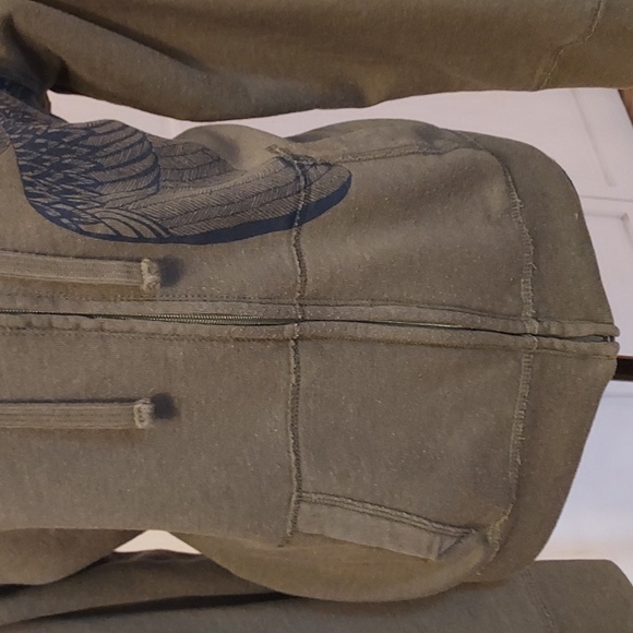 Mossimo Green Sweatshirt And Black White Sweatshirt Hoody Bundle Of 2 - Picture 3 of 10